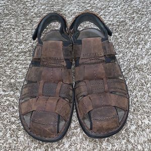 Merrell Brown Leather Sandals